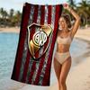 Beach Towel with Club Atlético River Plate Pattern - soft,absorbent,machine washable Lightweight&Modern,swimming,Travel Essentials