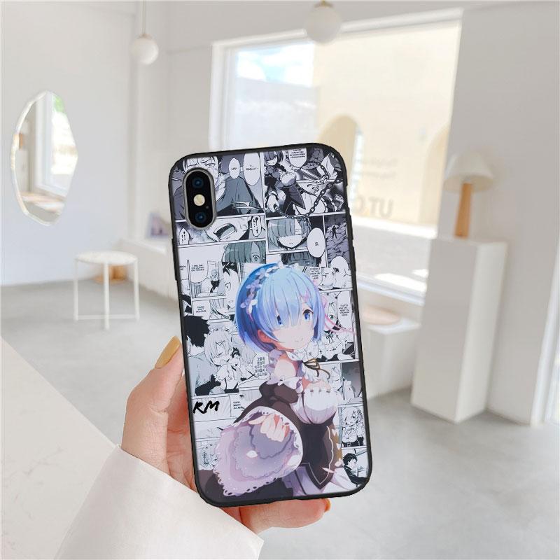 CJ48 Emilia Re Zero Ram Rem Soft Shell Phone Case for Redmi Note 8 9 Pro Max 9S 9T 9C NFC 8T 8A 10A A4