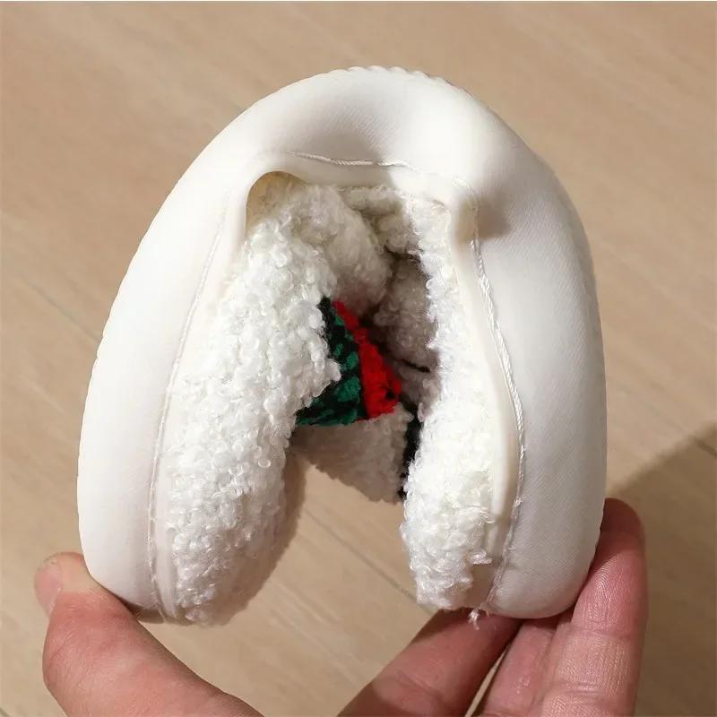 Модные хлопковые тапочки на Хэллоуин, новые женские нескользящие домашние тапочки, теплые, с рисунком черепа и розы, хлопковые тапочки с летучей мышью, праздничный подарок