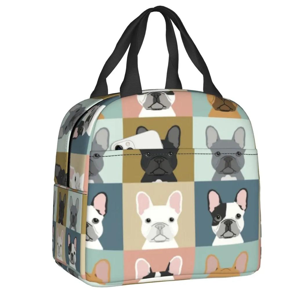 Французский бульдог термосумка для обеда для женщин герметичная французская собака любительница холодильника термосумка для обеда офис работа школа