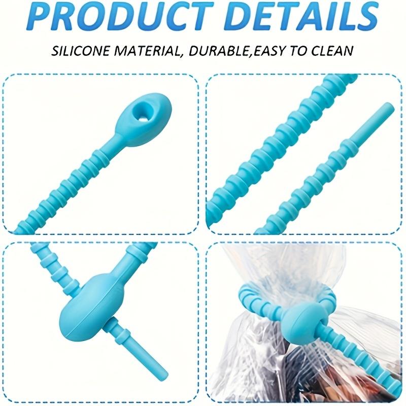 20Pcs Silicone Cable Ties Reusable Multi Color Fish Bone Wire Straps Cable Organizer Cord Management Ties
