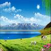 Photo Wallpaper Background Snow Mountain Prairie Mural Blue Sky and White Clouds 3D Large Wall Mural