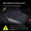 Carbon Fiber Leather Car Console Box Pad Car Armrest Cushion Cover for Dodge Journey Caliber SXT DART Challenger RAM Charger Avengr Accessories