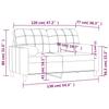 Vidaxl 2-Osobowa Sofa Z Poduszkami, Jasnożółta, 120 Cm, Tkanina