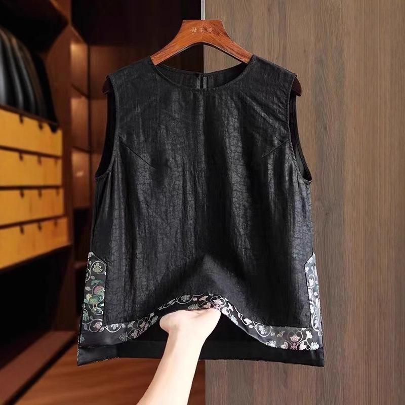 Plus Size Women Loose Sleeveless Solid Tank Top Casual Summer Inner Outer Wear
