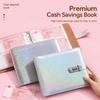 Glitter Money Saving Binder Loose Leaf Banknote Collection Album  Office Use