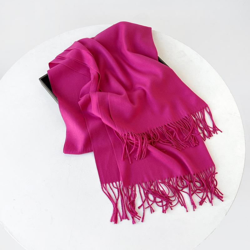 Wholesale autumn and winter warm scarf cashmere solid color gift scarf shawl new imitation cashmere scarf women