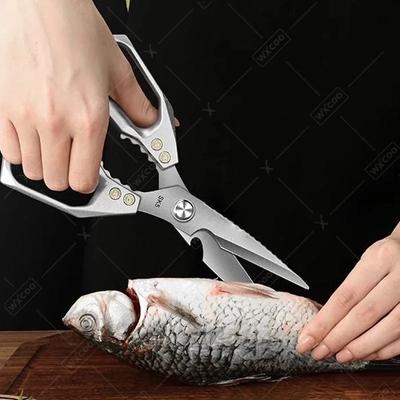 WXCOO Сверхпрочные кухонные ножницы из нержавеющей стали Многоцелевые ножницы для резки мяса и жаркого Бытовая кулинария Пищевые ножницы
