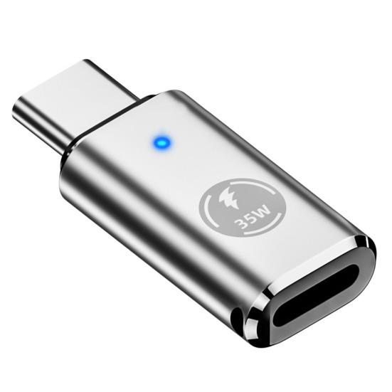 Адаптер для зарядки 35 Вт, зарядный PD, быстрая передача, высокоскоростной 8-контактный разъем «мама» на тип-C «папа», многоцелевой