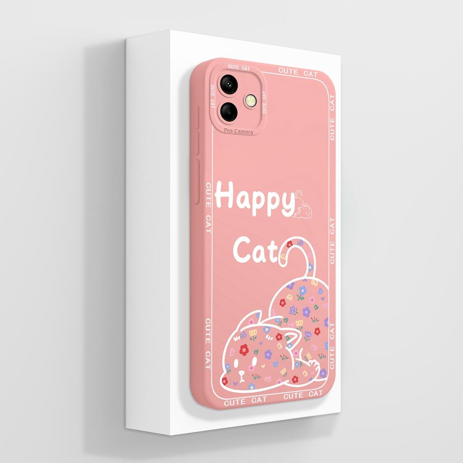 Для Samsung Galaxy A04 A04E M04 M 04 чехол для телефона Роскошный модный мягкий жидкий силикон квадратный протектор экрана сумка для телефона матовый для Samsung бампер