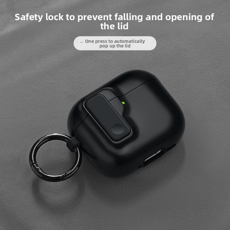 Подходит для чехла для наушников AirPods 4-го поколения Apple AirPodspro 2-го поколения Беспроводной Bluetooth Кнопочный Чехол для наушников Мягкий чехол