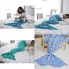 Mermaid Tail Blanket For Teens With Faux Cashmere Material Cozy Gift For Spring And Autumn Use