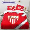 Sevilla FC  Pattern Bedding Quilt Set  Home Decoration  Gift (1 * duvet cover + 2 * pillowcase  without core)