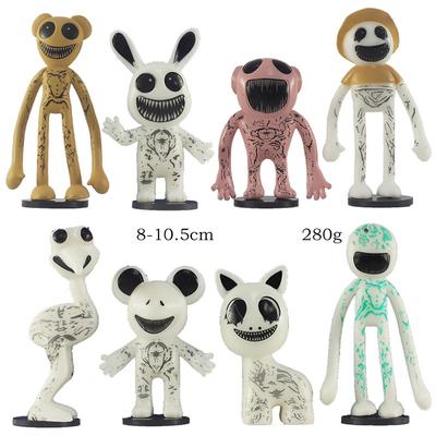 8 шт./набор фигурок Zoonomaly, игрушки, фигурки монстров, игровые фигурки, человек, кошка, лягушка, ПВХ, фигурка, игрушка, кукла, подарок