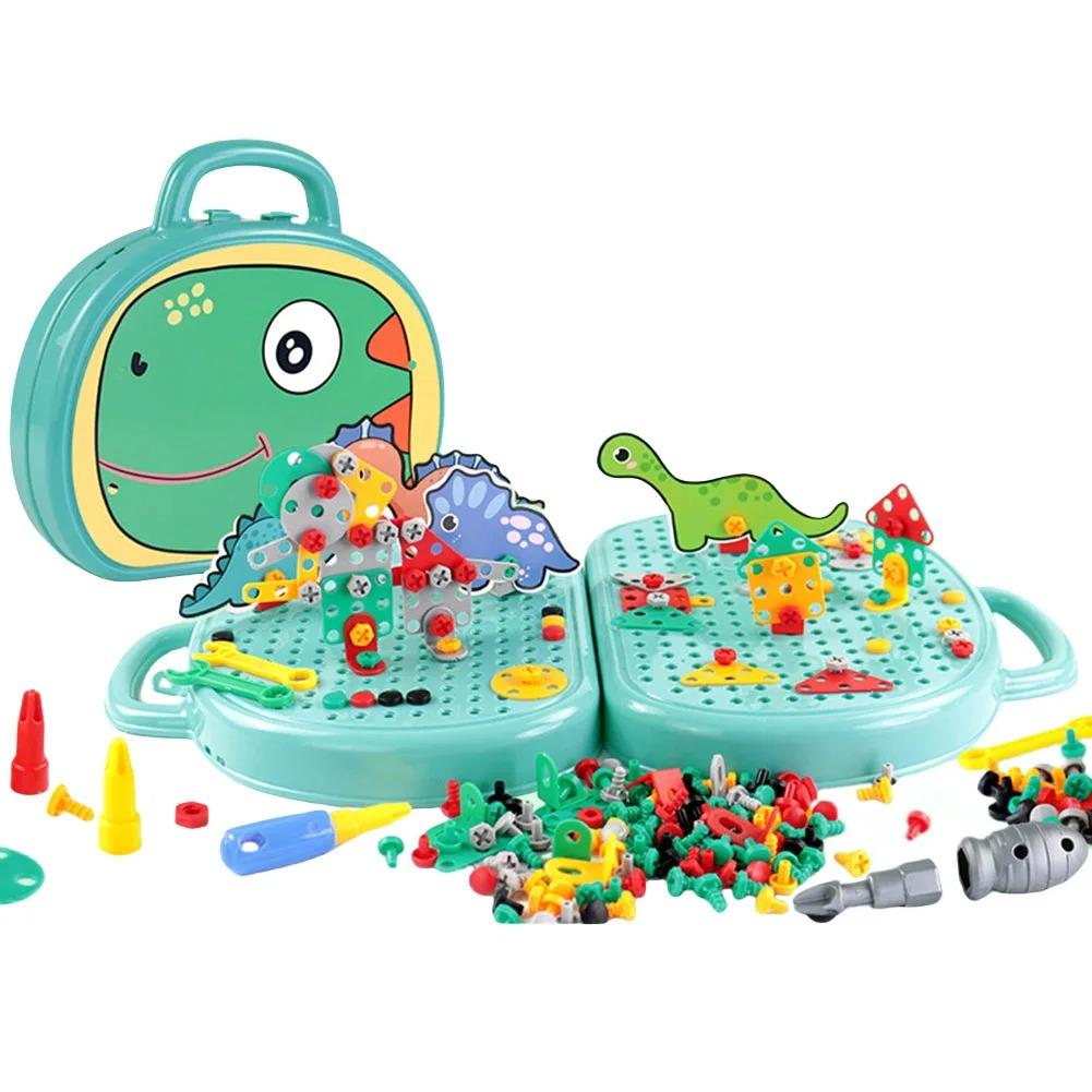 Magic Montessori Toy Play Toolbox with Electric Drill Educational Construction Engineering Toys Creative Kids DIY Learning Toys