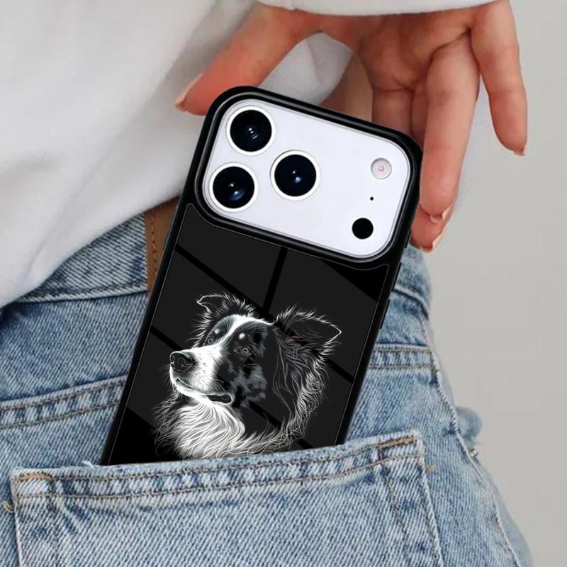 Border Collie Dog Phone Case for iPhone 16e 15 14 13 12 17 Pro Max Plus Air 17pro Cover Coque