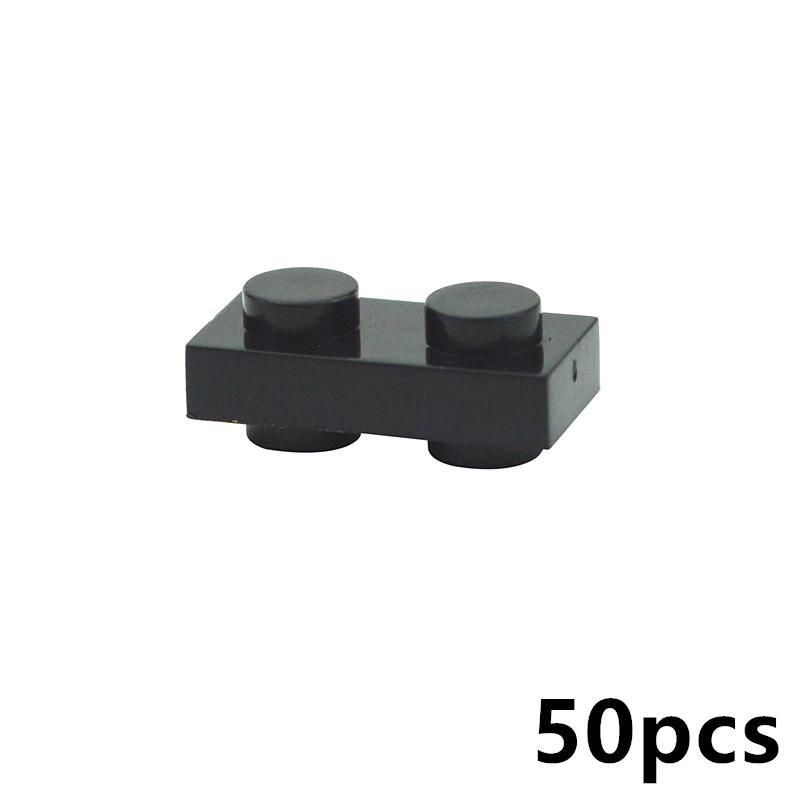 50 ШТ. Специальные пластины 1x1/1x2/2x2/1x4 с выступами с обеих сторон Детали Строительных Блоков MOC для DIY Технические Креативные Игрушки для Детей