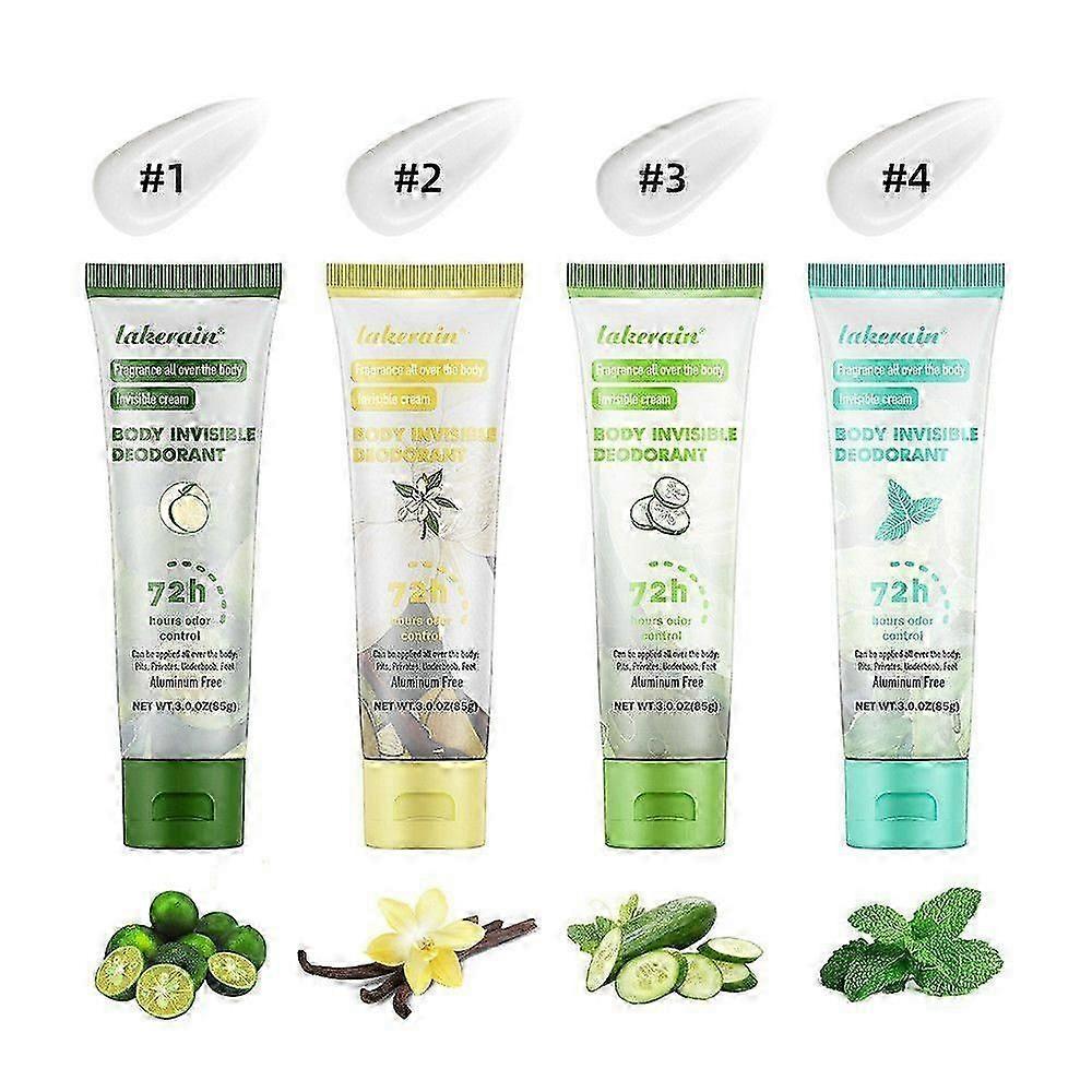 Women's Full Body Deodorant Cream for 72-Hour Odour Control, Invisible Formula for Armpits and Private Areas in the UK