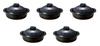 Set of 5 Kikuka Ruri 6 Pots X 19 X 11 Banko Ware Earthenware Direct Fire Setomonohonpo No. [21 Cm] Pots, (Pot Only),