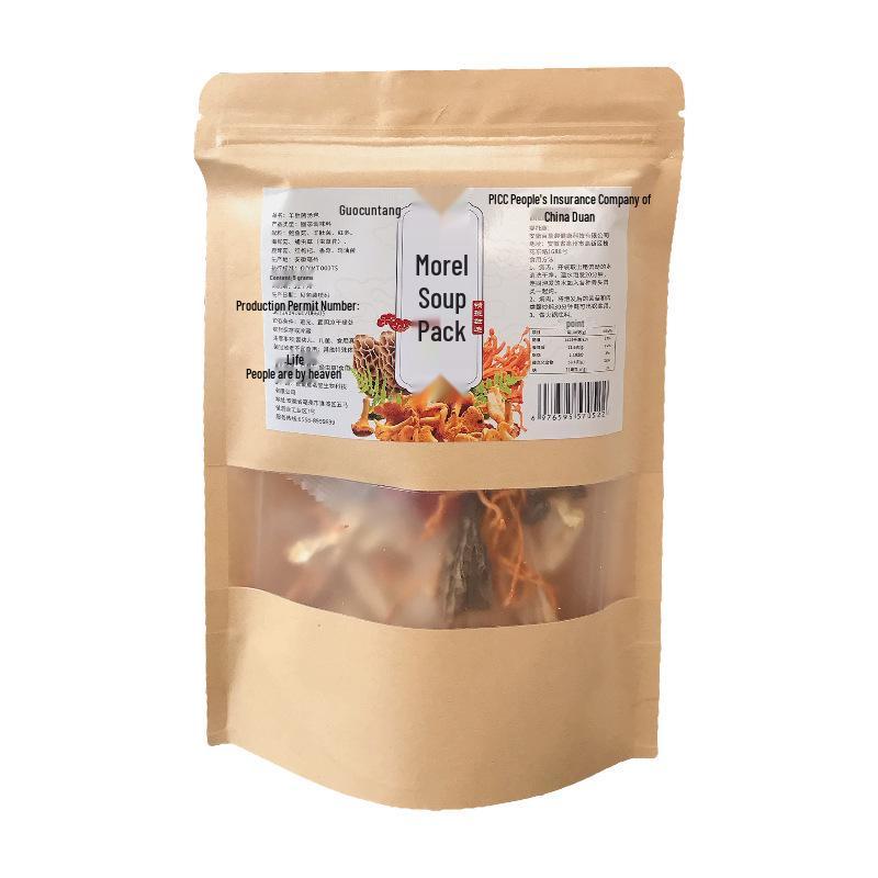 Morel & Cordyceps Mushroom Soup Seasoning Pack with Dried Ingredients