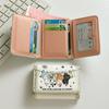 Cute Cat Short Folding Wallet Leather Cartoon Casual Clutch Money Purse Bag Credit Card Holder Photo Bits Banknote Slots