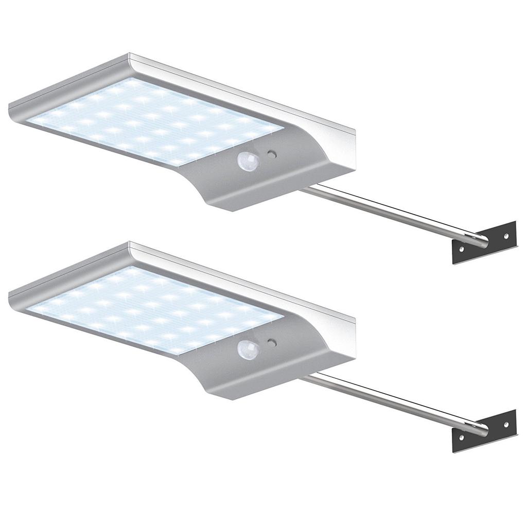 Waterproof Solar-Powered LED Street Lamp Light Sensor & Human Body Induction Lawn Yard Light