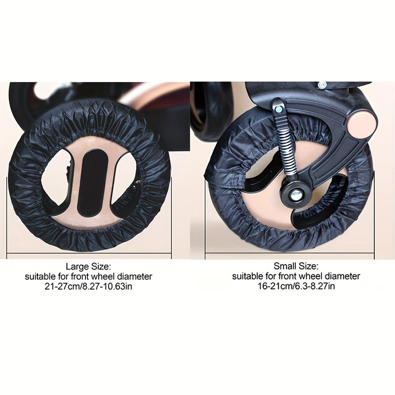Универсальные чехлы на колеса для коляски, водонепроницаемые, пылезащитные, защитные щитки для колес детской коляски