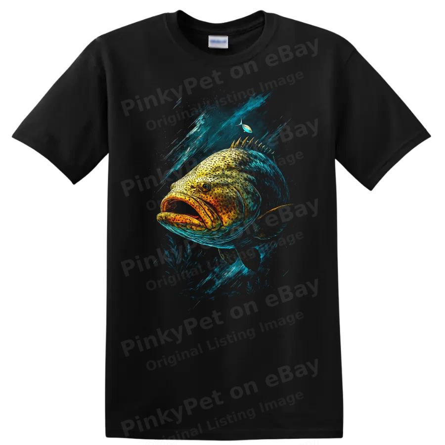 Fish Art T Shirt Sea Life Ocean Fishy Tee for Fishing Lovers Adventures
