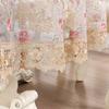 New Lace Tablecloth Glass Yarn High Needle Embroidery Flower Placemat TV Cabinet Household Fabrics Decorative Tablecloth