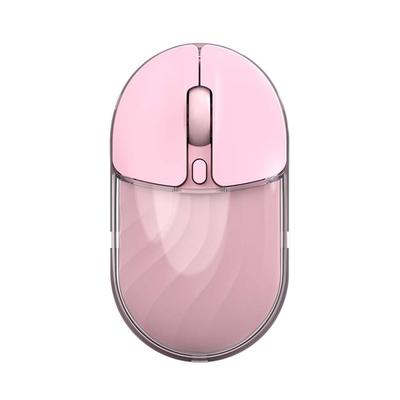 Беспроводная Bluetooth USB DPI Подходит для Совместим с Android и Розовая мышь, 5.0/2.4 ГГц, Совместимый, Тихий, Перезаряжаемый Type-C, Оптический, Компактный,