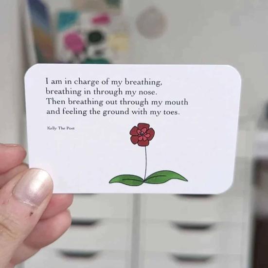 1 комплект, карманная открытка со стихами и сумкой для хранения, снятие стресса, тревога, позитивная жизненная поддержка эмоций, комплект карточек со стихами, подарок для детей и взрослых