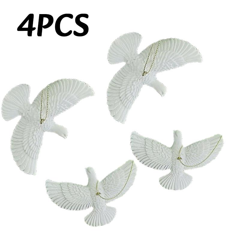 1-6 шт. Подвеска в виде голубей мира из смолы, Рождественское украшение, Фестивальный подарок «Голуби мира», Креативный декор для дома, двора, дружбы