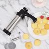 23Pcs Set Stainless Steel Cookie Press Kit Easy To Use Safety Limit Button Comfortable Grip Heavy-duty Cookie Press