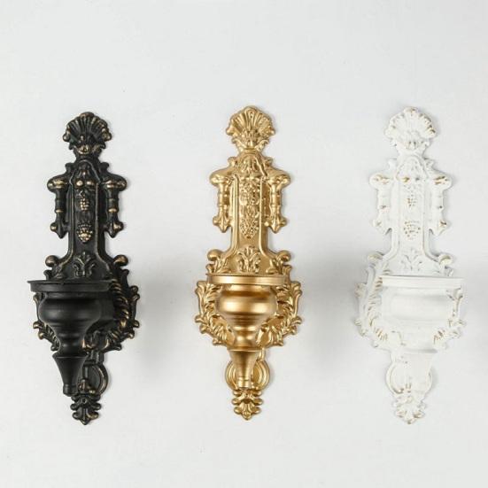 Винтажные Настенные Бра Подсвечник Готический Железный Арт Подсвечник для Чайной Свечи Гостиная Столовая Спальня Настенное Крепление Подсвечник Декор