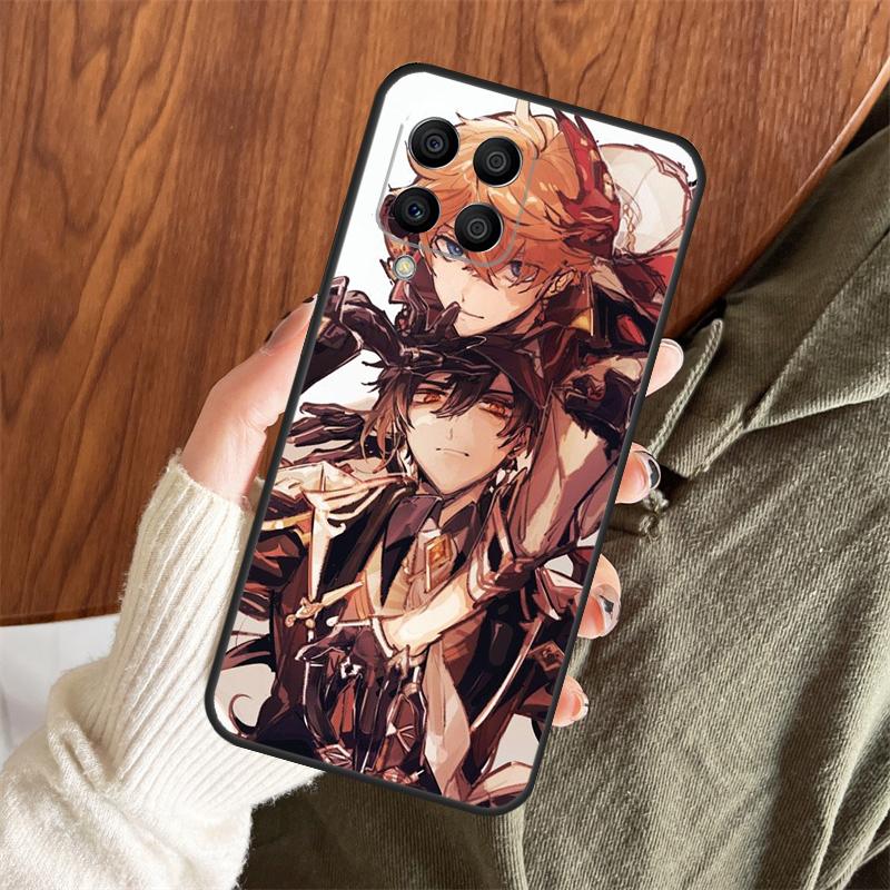 Чехол Zhongli Genshin Impact для Samsung Galaxy M12 M32 M52 M35 M55 M15 M11 M13 M14 M06 M16 M36 M56 M31 M53 M34 M54