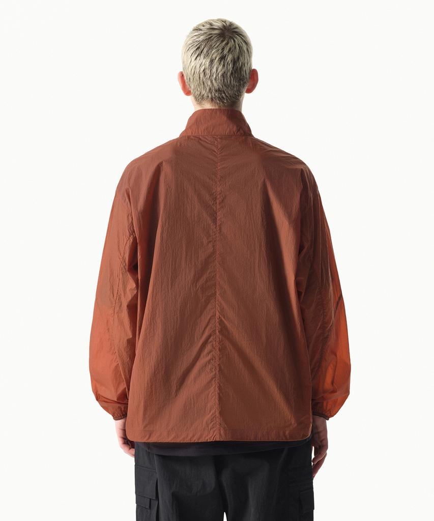 Musinsa Standard [City Leisure] High-Neck Sheer Windbreaker Jacket [Orange]