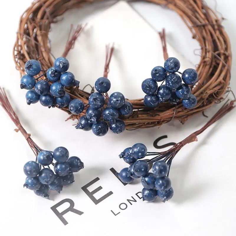 1/3 шт. Букет из рождественских ягод из пенопласта с голубикой, искусственный цветок, DIY украшение для венка для дома, свадебное украшение, подарок в коробке для конфет