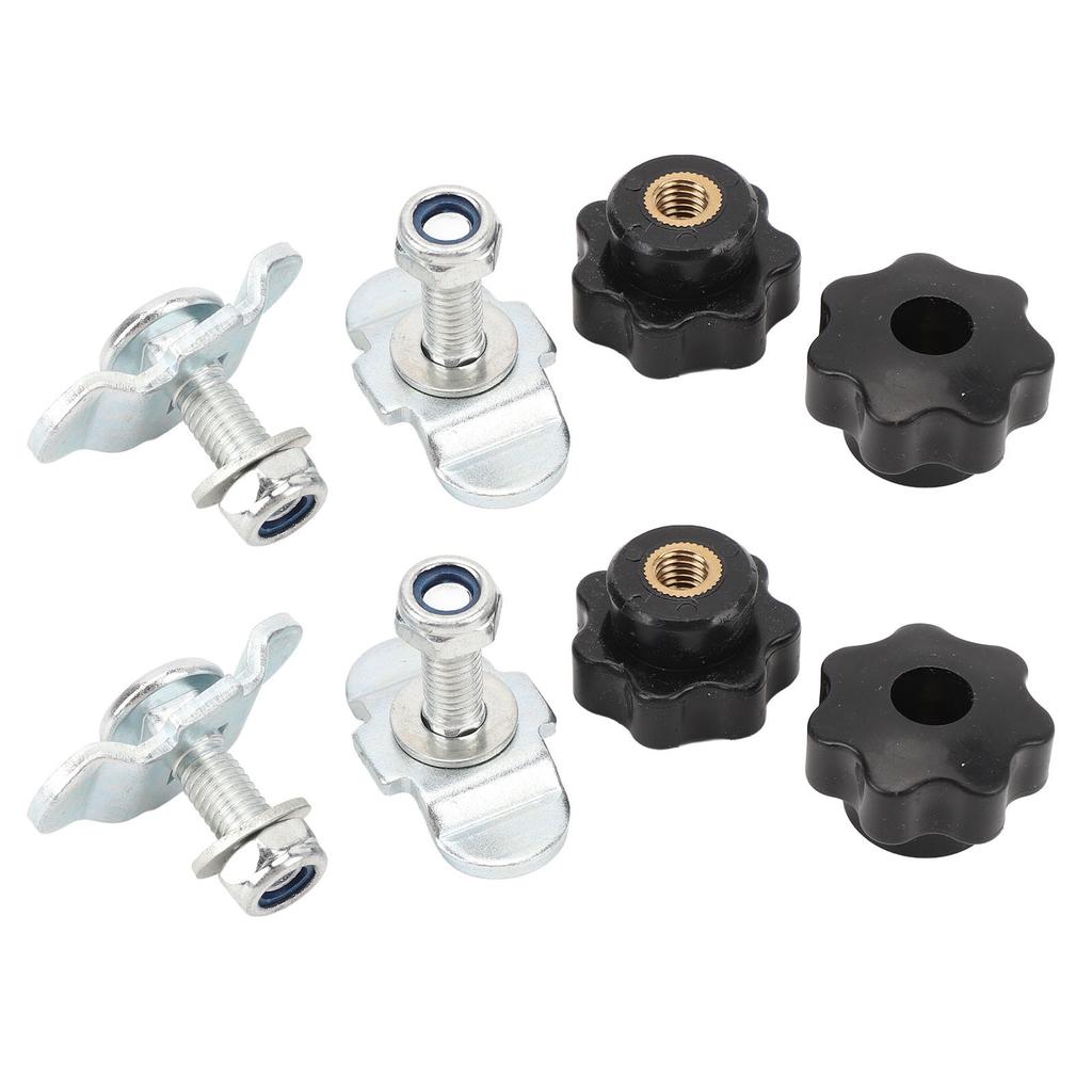 L Track Stud Fittings Carbon Steel 360 Degree Rotation L Track Tie Down System Kit for Truck Beds Trailers