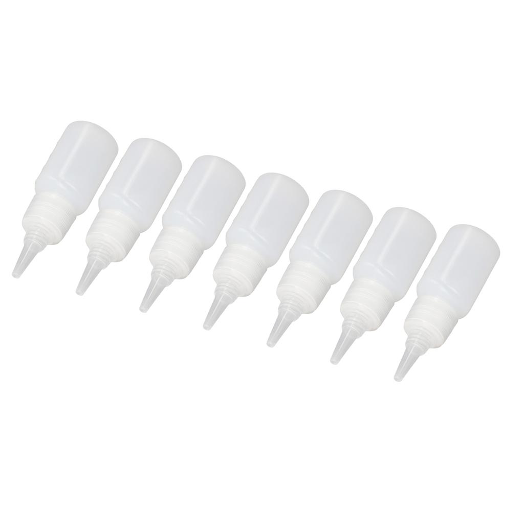 100Pcs Plastic Squeeze Bottles 20ml with Scale Tip Cap for Liquid Condiment Sauce Paint Oil Glue Icing Baking Art Craft