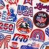 Вышитая нашивка ко Дню независимости США, нашивка с американским флагом и орлом, пришиваемая или приклеиваемая утюгом, для одежды, рюкзака, джинсов, DIY