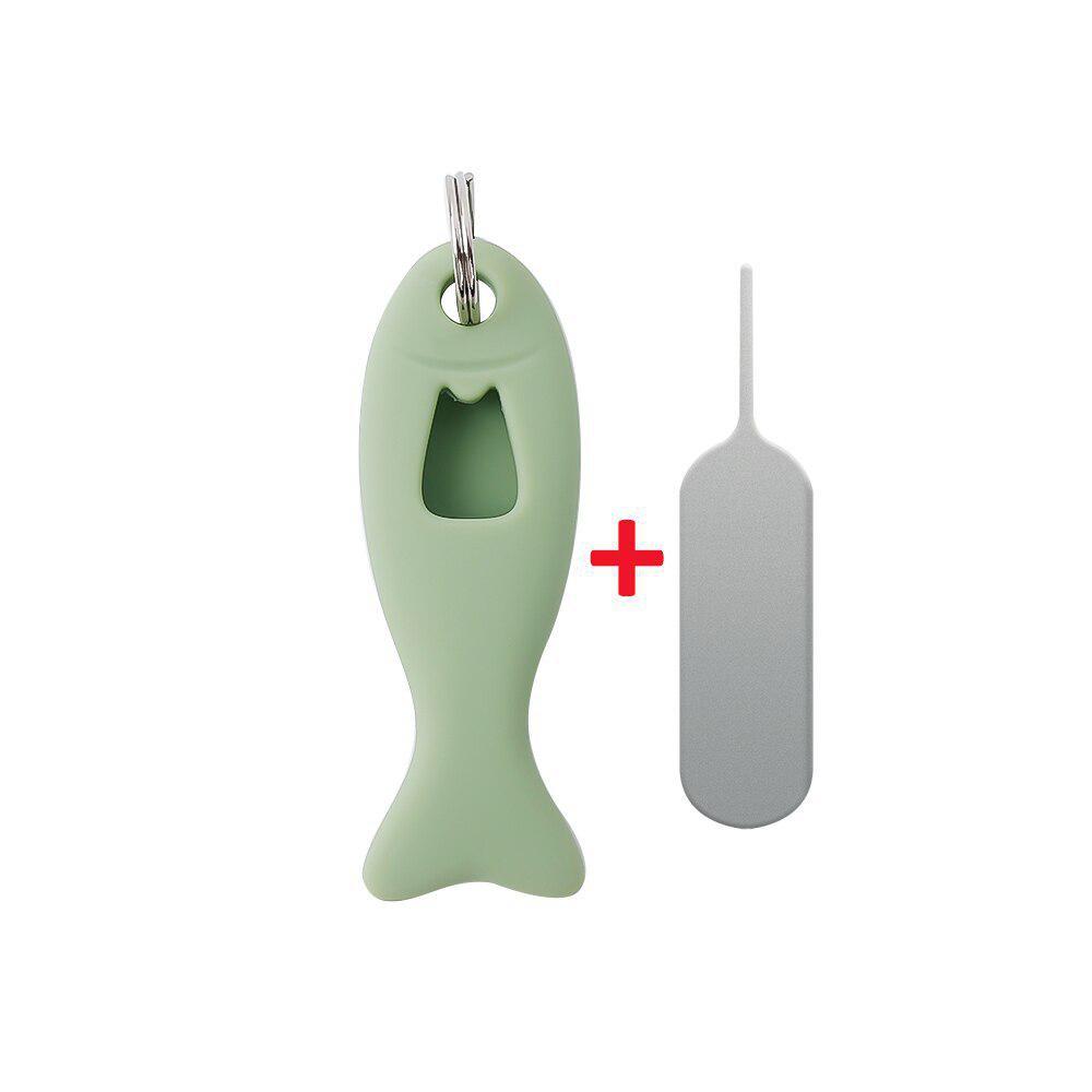 1PCS for SIM Card Removal Needle Pin Holders Tray Open Mobile Phone SIM Card Storage Case Ejecter Tool with Keychain