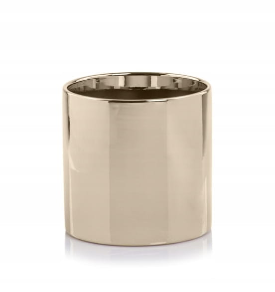 Ceramic casing gold 8x8cm galmour cylinder