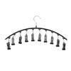 10 Clips Stainless Steel Sock Clip Pace-Saving Arc Sock Drying Rack Windproof Non-slip Clothes Rack Underwear Clip Towel Hanger