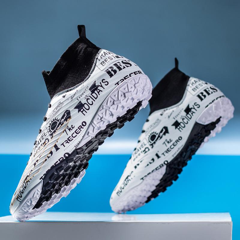 2024 новые высокие футбольные бутсы для мальчиков и подростков, для студентов, длинные ногти, сломанные ногти, обувь для тренировок и соревнований