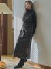 Avang Tartan Check Shirring Dress - Brown