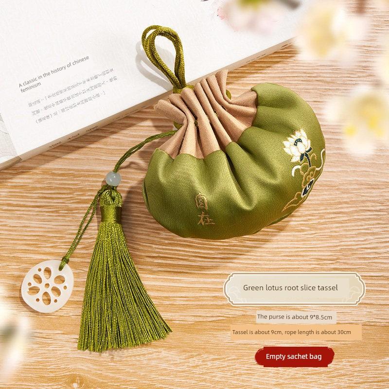 Empty Sachet Bags for the Dragon Boat Festival, Containing Mugwort and Traditional Chinese Medicine, Embroidered Hanging Sachets, Small Cloth Bags