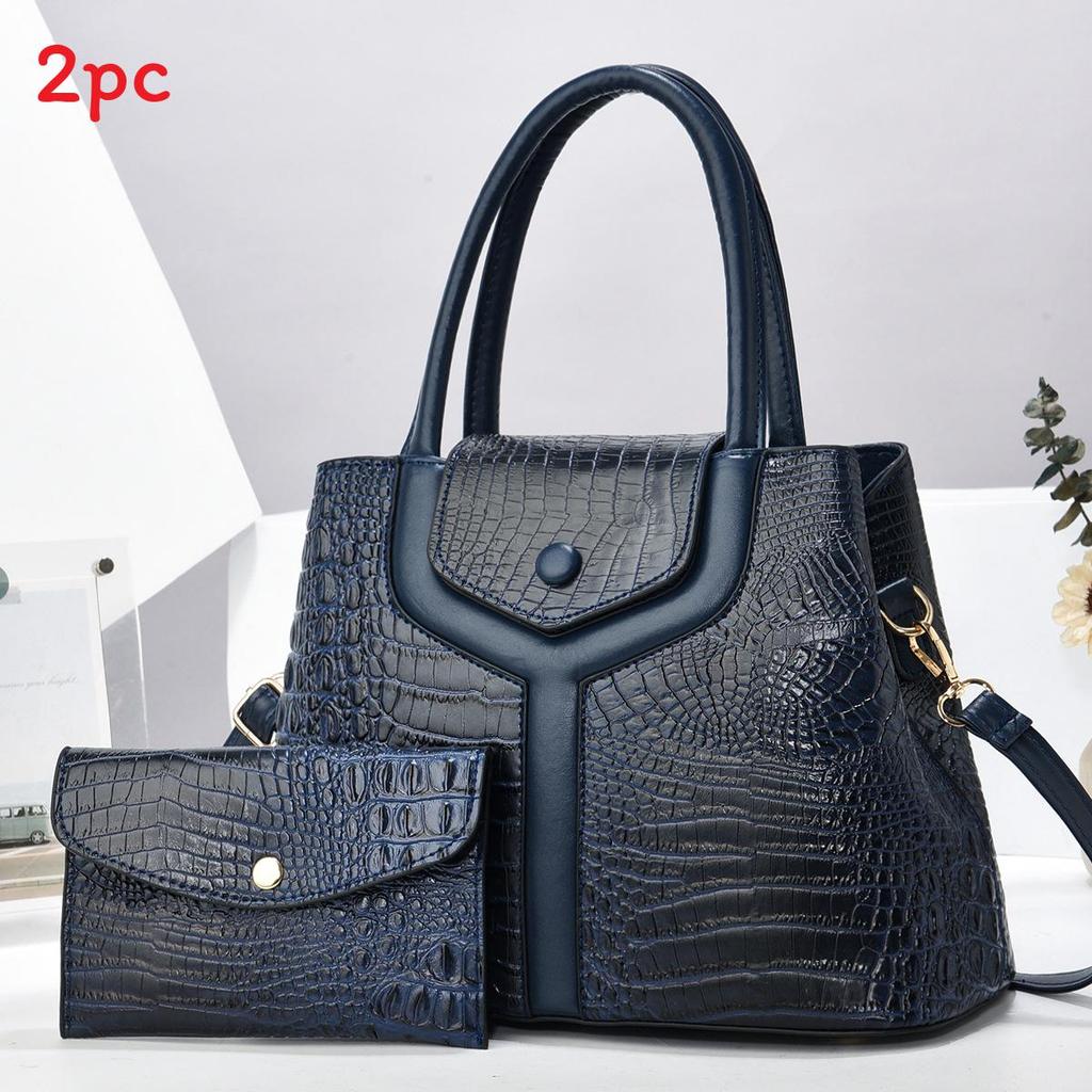 Crossborder Fashion Womens Crocodile Pattern Tote Bag With Large Capacity For Daily Use