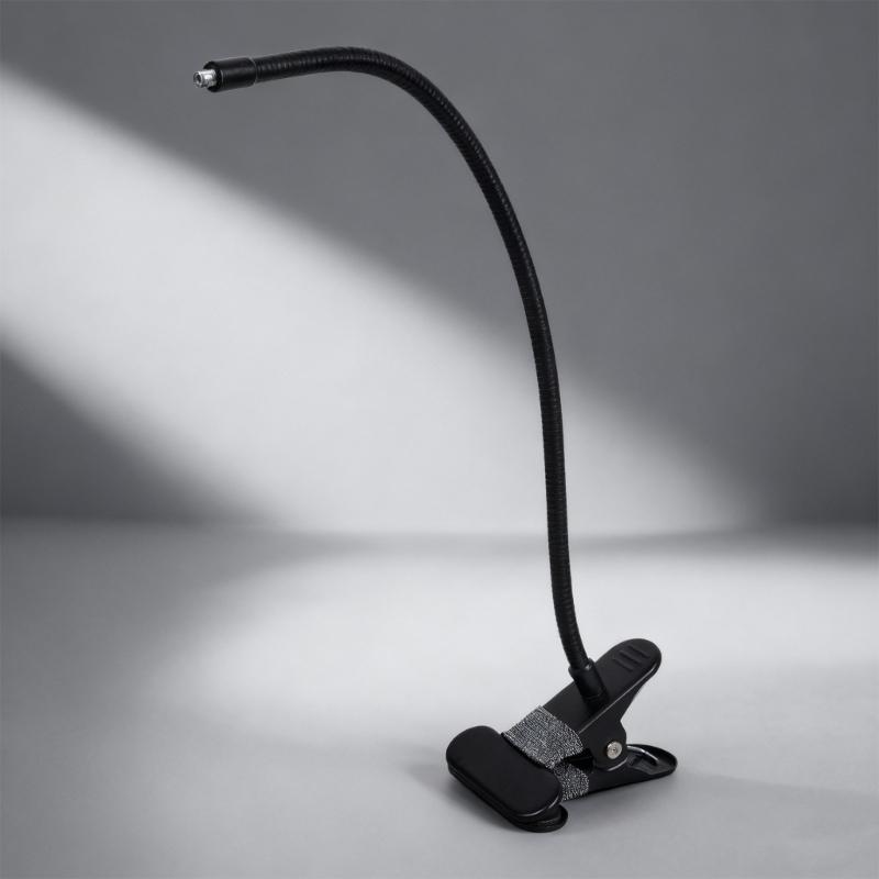 Flexible Clamp Mount With 40cm Adjustable Arm For Action Cameras Smartphones Lights 1/4 Thread 60mm Grip