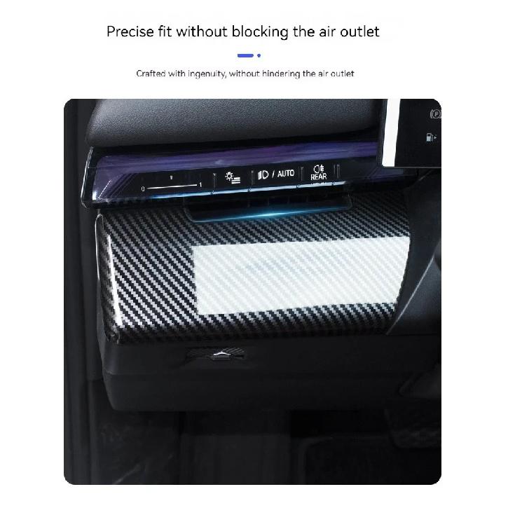 For BMW5 Series i5 G60 2024 2025 Carbon Fiber Car Center Console Decoration Panel Decoration Stickers Car Interior Accessories