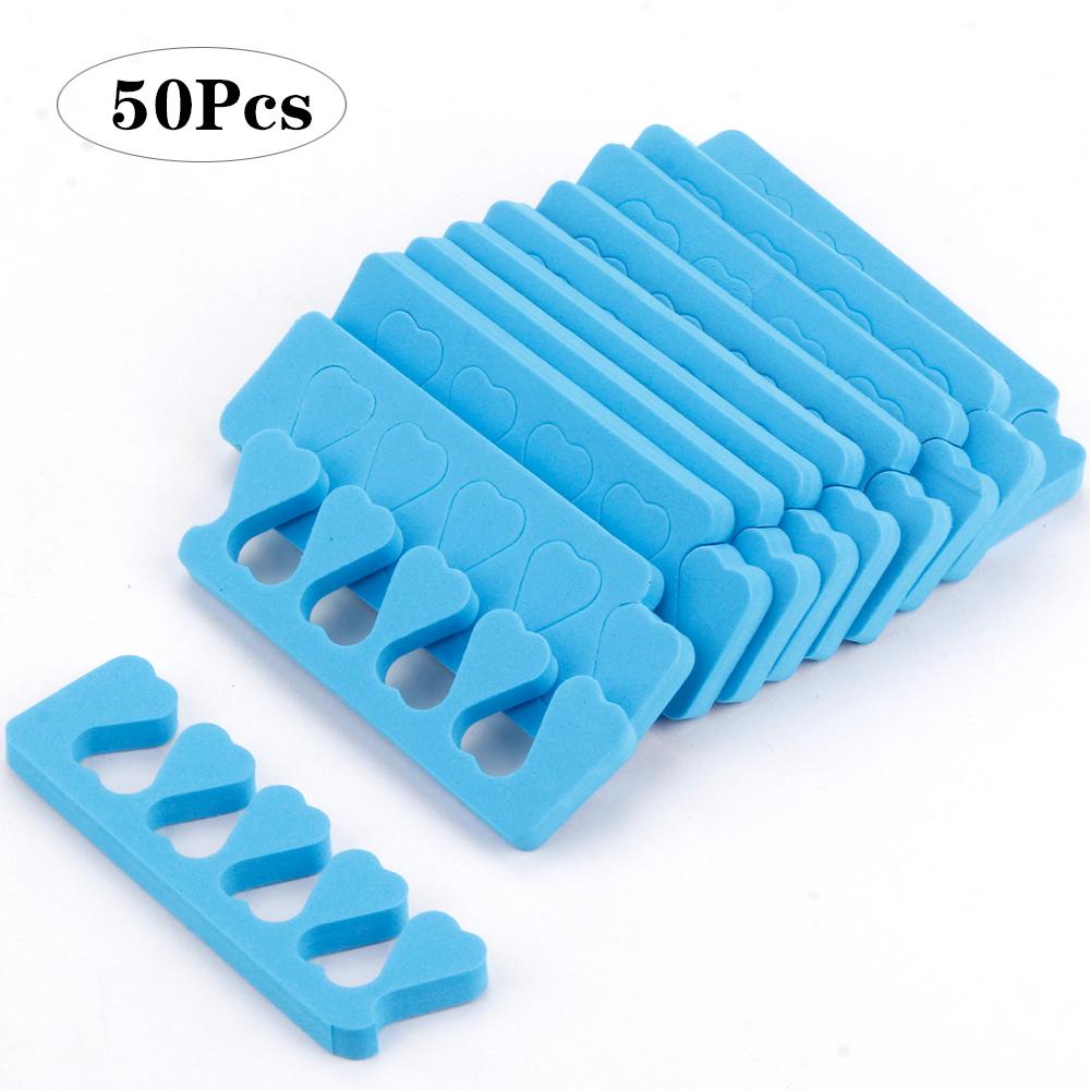 50/100 шт. разделители для ногтей, губка для педикюра, разделитель для пальцев ног, мягкий пенный гель, УФ-лак, маникюрные инструменты для салонов красоты и ногтей